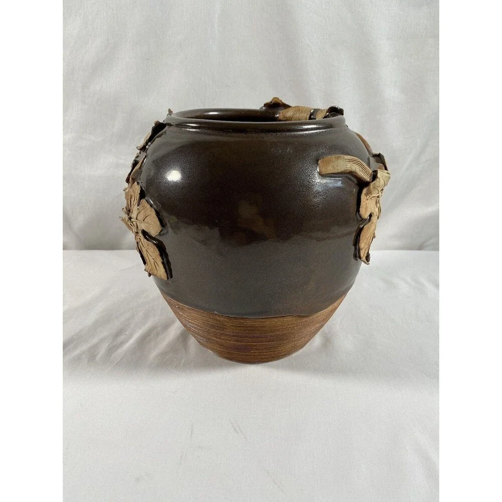 Antique Signed Pottery Mission Arts and Crafts VASE Cache Pot (Circa 1900-1915)